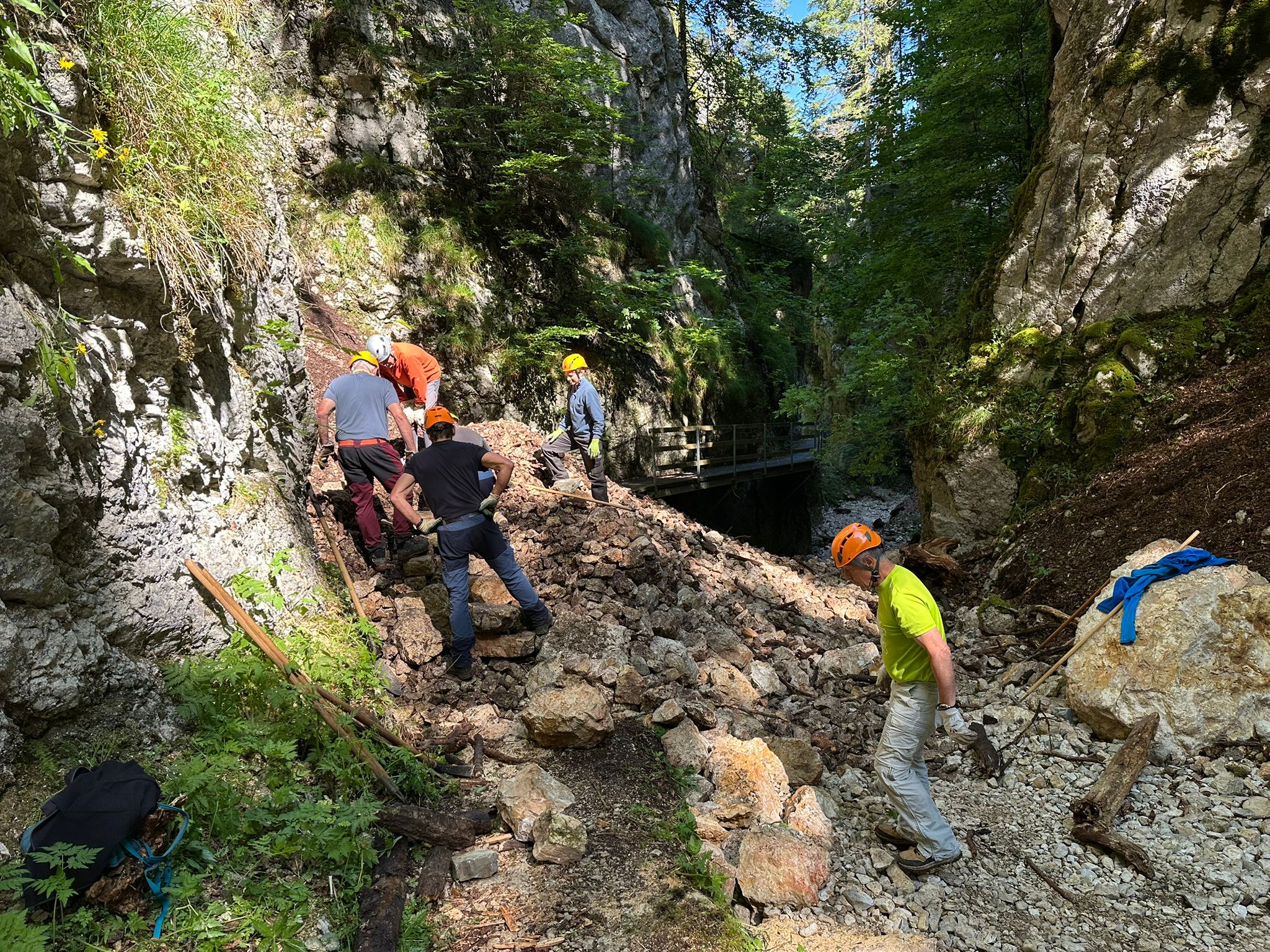 Wiedereröffnung des Pfades Combe Grède