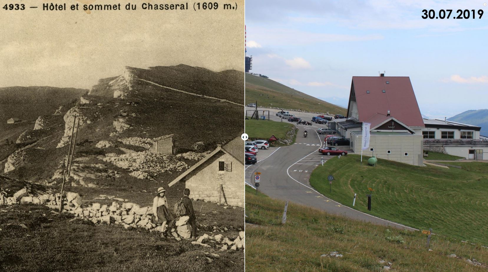 Le Chasseral von 1920 bis 2019